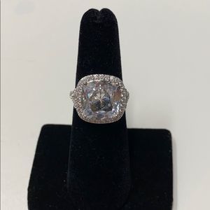 Lab Created Cushion Cut Diamond Statement Ring